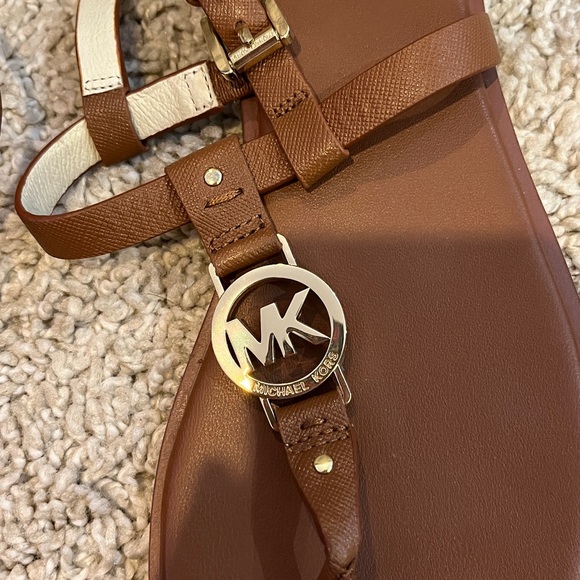 Michael Kors Tan Leather Sandals - Picture 5 of 6